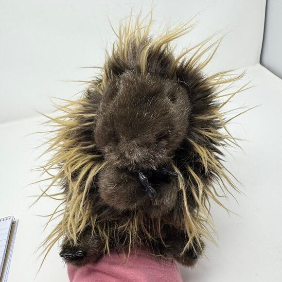 Folkmanis Full Body Porcupine Hand Puppet 13" long Plush Realistic Learning Toy - Picture 2 of 12